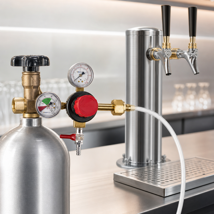 Product image #4 for Nitro Beer Dispensing Kit for 2-Faucet Commercial Beer Dispensers