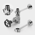 Thumbnail image #4 for T&S Brass Chrome-Plated Brass Mixing Valve Assembly, 3/4-Inch NPT