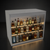 Thumbnail image #4 for Glastender BLD-42-S Open Front Back Bar Liquor Display Cabinet, 42 Inch Wide, 3-Step LED Display