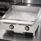 Thumbnail image #4 for Star (Middleby) Ultra-Max 824TCHSA 24-Inch Countertop Gas Griddle with Chrome-Plated 24 x 24-Inch Surface and Mechanical Thermostats