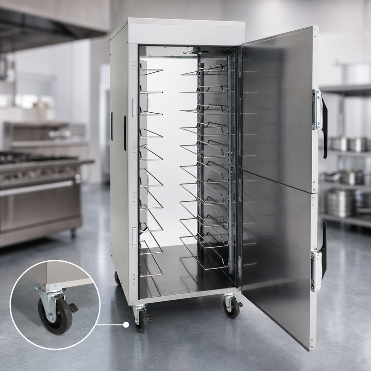 Product image #5 for Vulcan VPT13 Pass-Thru Mobile Insulated Holding/Transport Cabinet, 13 Full-Size Sheet Pan Capacity