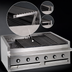 Thumbnail image #4 for Bakers Pride Dante Series 48-Inch Low-Profile Countertop Gas Radiant Charbroiler with Floating Rod Grates and Glo-Stones