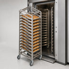 Thumbnail image #4 for Baxter Manufacturing BDSSRSB-15 Stainless Steel Single Side-Load Oven Rack for Double Rack Oven, Baxter Style Lift, 15 Slides