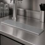 Thumbnail image #4 for Krowne KDT-8X33S 33 x 8 Inch Brushed Stainless Steel Beverage Station Drip Tray