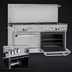 Thumbnail image #4 for Southbend Ultimate 60-Inch Gas Restaurant Range with 9 Open Burners, Standard Oven, and Cabinet Base