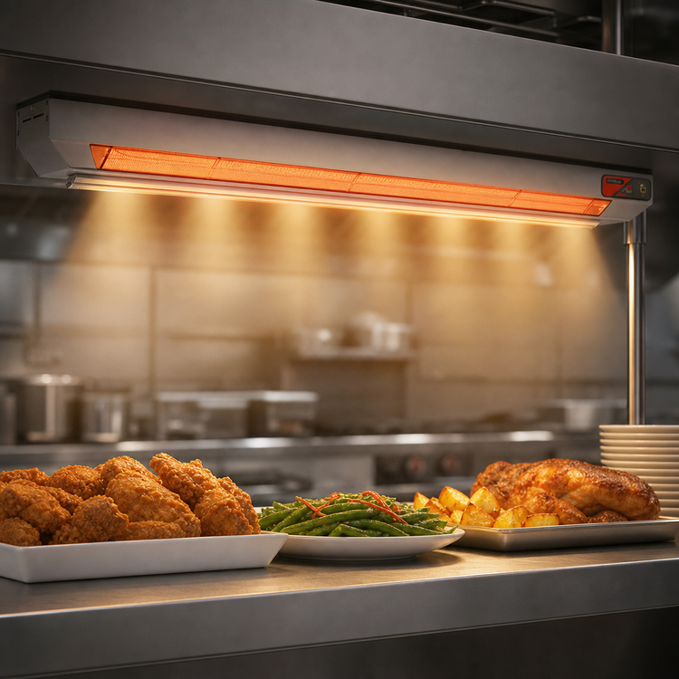 Product image #4 for Nemco 48-Inch Dual Lighted Infrared Strip Heater, 208V
