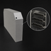 Thumbnail image #4 for Glastender Extra Deep Pass-Thru Soda Manifold Housing for 8-14 Button Manifolds, 6 Inch W x 38 Inch D x 22 Inch H