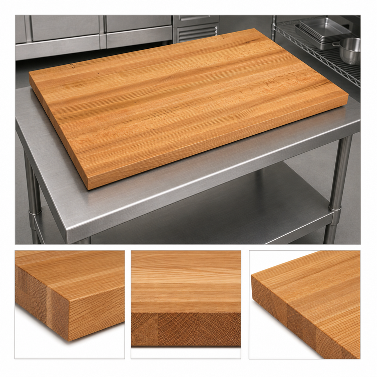 Product image #4 for John Boos Appalachian Red Oak Edge Grain Island Countertop, 48 x 32 x 1-1/2 Inch, Penetrating Oil Finish