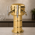Thumbnail image #4 for Micro Matic Mini-Mushroom 3-Faucet Glycol-Cooled Countertop Draft Beer Tower, Polished Brass Finish