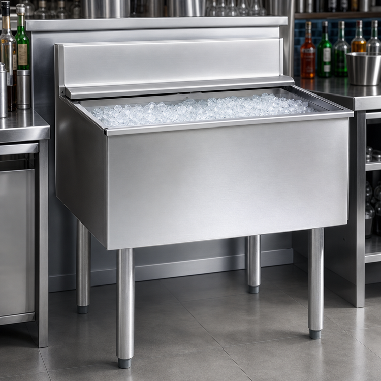Product image #4 for Eagle Group 2200 Series 36-Inch Underbar Ice Bin/Cocktail Unit, 201 lb Capacity, 7-Circuit Cold Plate