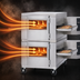 Thumbnail image #4 for Lincoln Impinger I 1400 Series Double-Stack Gas Conveyor Oven Package with Glass Access Windows