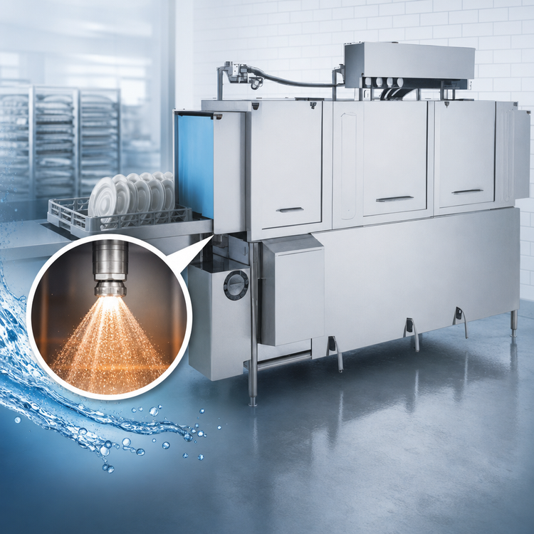 Product image #4 for Jackson AJ-86CE High-Temperature Adjustable-Speed Multiple-Tank Rack Conveyor Dishwasher with Electric Tank Heat