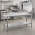 Thumbnail image #4 for Eagle Spec-Master Stainless Steel Work Table with 1-1/2 Inch Rear Up-Turn and Undershelf, 108 x 24 Inches