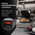 Thumbnail image #4 for Silverstone Single Round Countertop Waffle Baker with Digital Programmable Controls