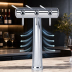 Thumbnail image #4 for Micro Matic USA Havana HAVANA3-C-W Countertop Air-Cooled 3-Faucet Wine Font, Chrome Finish