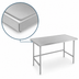 Thumbnail image #4 for Advance Tabco 108-Inch x 48-Inch 304 Stainless Steel Flat Top Open Base Work Table with No-Drip Edge