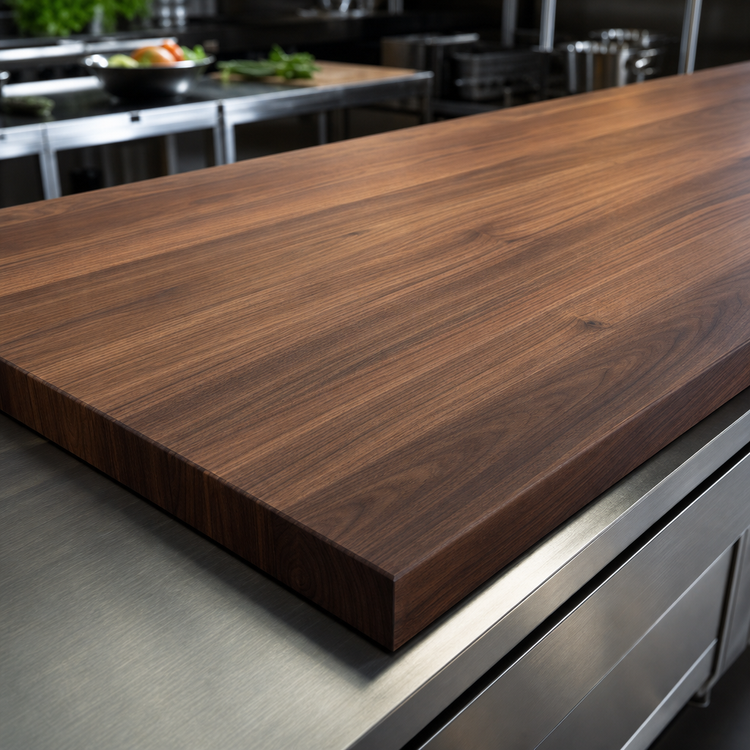 Product image #4 for Boos Block American Black Walnut Edge-Grain Kitchen Countertop, 120-Inch x 27-Inch x 1-1/2-Inch