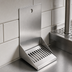 Thumbnail image #4 for Micro Matic USA DP-721D Wall-Mount Drip Tray Trough with Louvered Stainless Steel Screen, 6 x 6 x 11 Inches