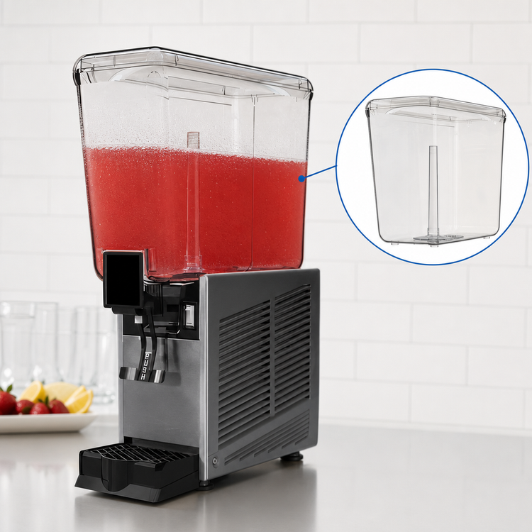Product image #4 for Vollrath Single-Bowl Countertop Refrigerated Beverage Dispenser, Fountain Spray, 5.28 Gallons, 115V