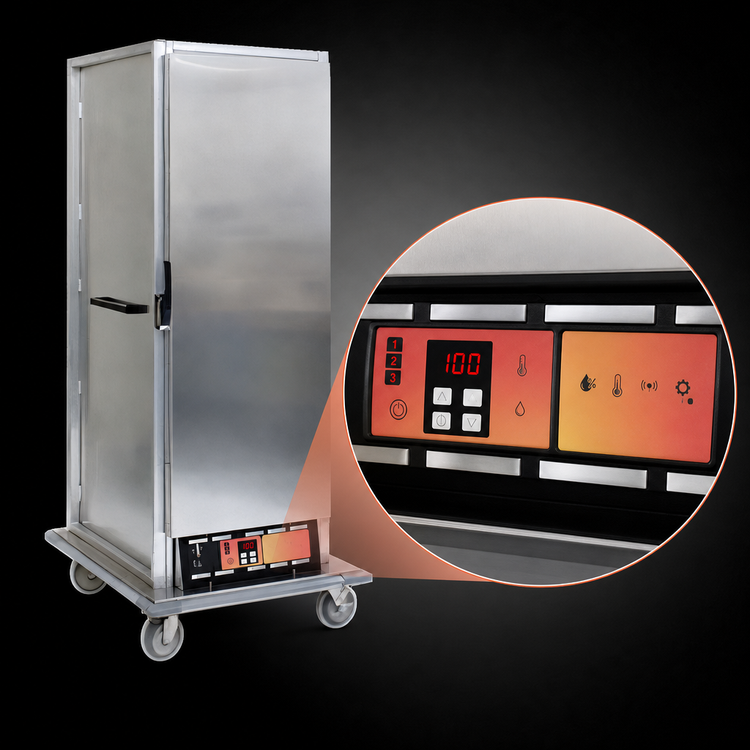 Product image #4 for Panco Full-Size Heated/Proofing Transport Cabinet, Narrow Width, Non-Insulated, Universal Slides