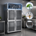 Thumbnail image #4 for Victory Elite Two-Section Top-Mount Reach-In Display Freezer with Four Half-Height Glass Doors, 46.29 Cu. Ft.