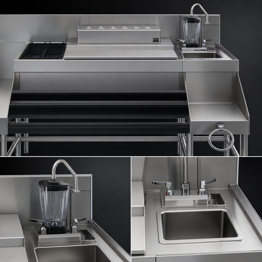 Blender Station With Sink