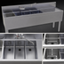 Thumbnail image #4 for Glastender FSA-72L-S 72-Inch Four-Compartment Stainless Steel Underbar Sink Unit with Right Drainboard