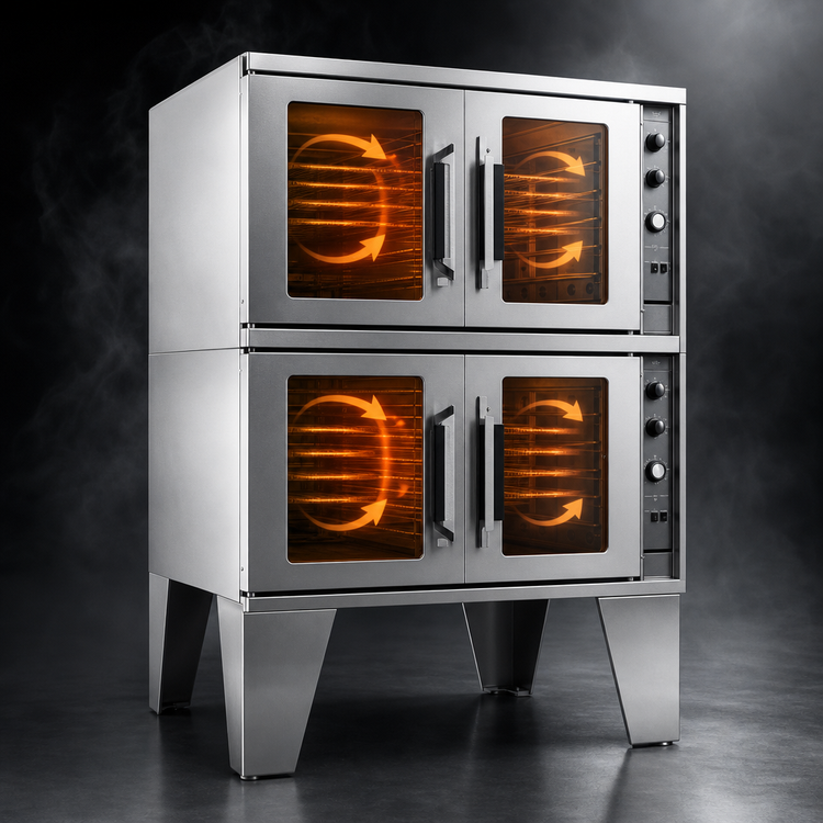 Product image #4 for Lang Marine ECOF-AT2M 2-Deck Full-Size Standard-Depth Electric Convection Oven