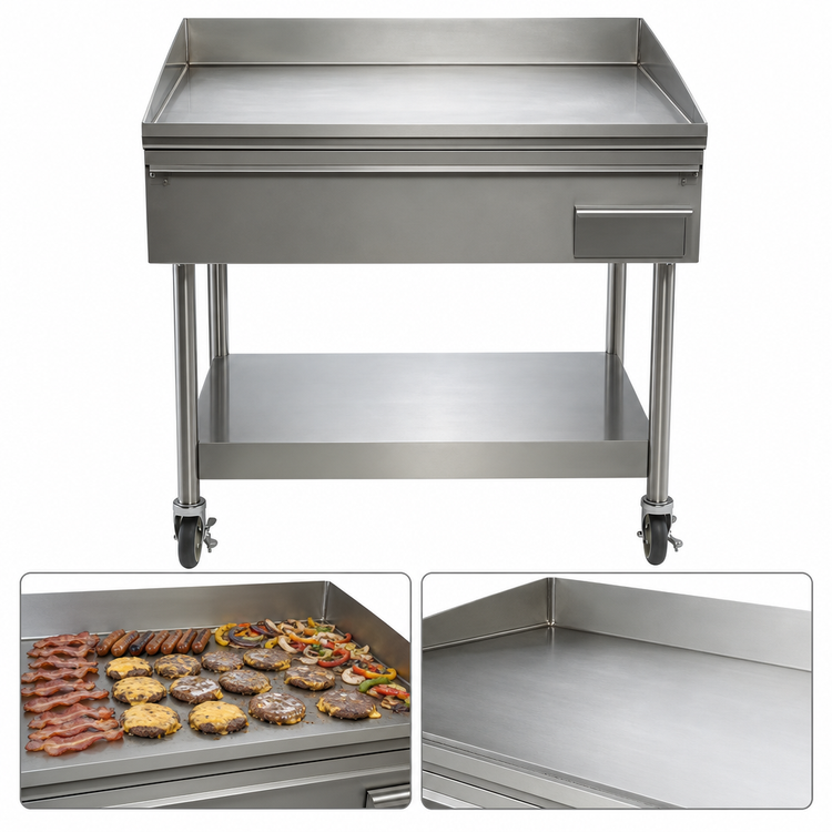Product image #4 for AccuSteam Electric Floor Model Griddle with Stand and Casters, 36 x 30-Inch Cooking Surface, 480V, 3-Phase