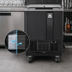 Thumbnail image #4 for Koolmore KM-BOC25-BK Commercial Bottle Cooler, 5 Cu. Ft., Black, Bottom-Mounted Compressor, Built-In Opener