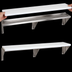 Thumbnail image #4 for Advance Tabco Triumph Supreme Stainless Steel Shelf with Removable 3/8-Inch White Poly Cutting Board for 2-Well Food Units