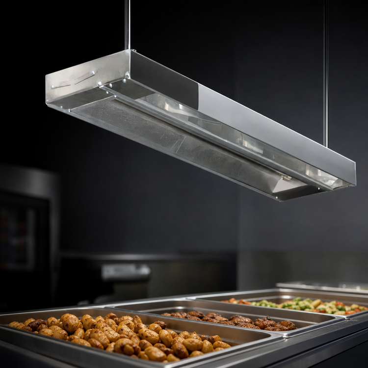Product image #4 for RedHots 96-Inch Single Standard-Watt Unlighted Strip Heat Lamp, 208V