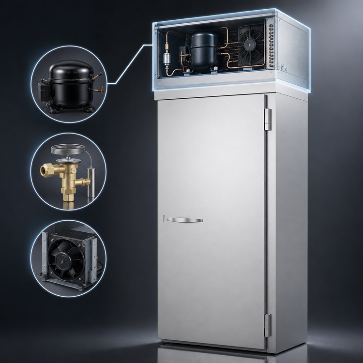 Product image #4 for Beverage-Air P-Series One-Section Top-Mount Roll-In Refrigerator with Solid Door, 34.86 Cu. Ft.