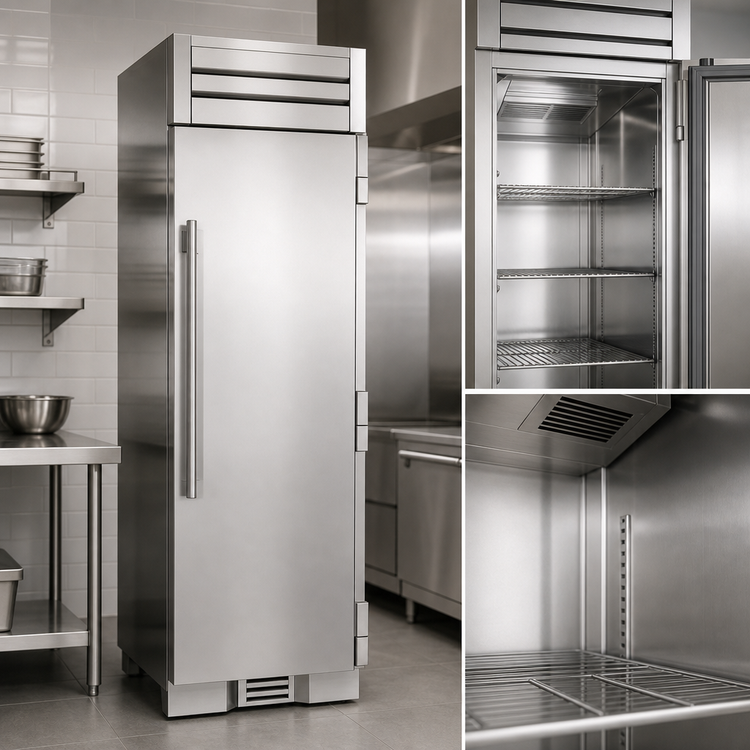 Product image #4 for True Residential 24-Inch 1-Section Upright Reach-In Freezer Column, Self-Contained, Stainless Steel