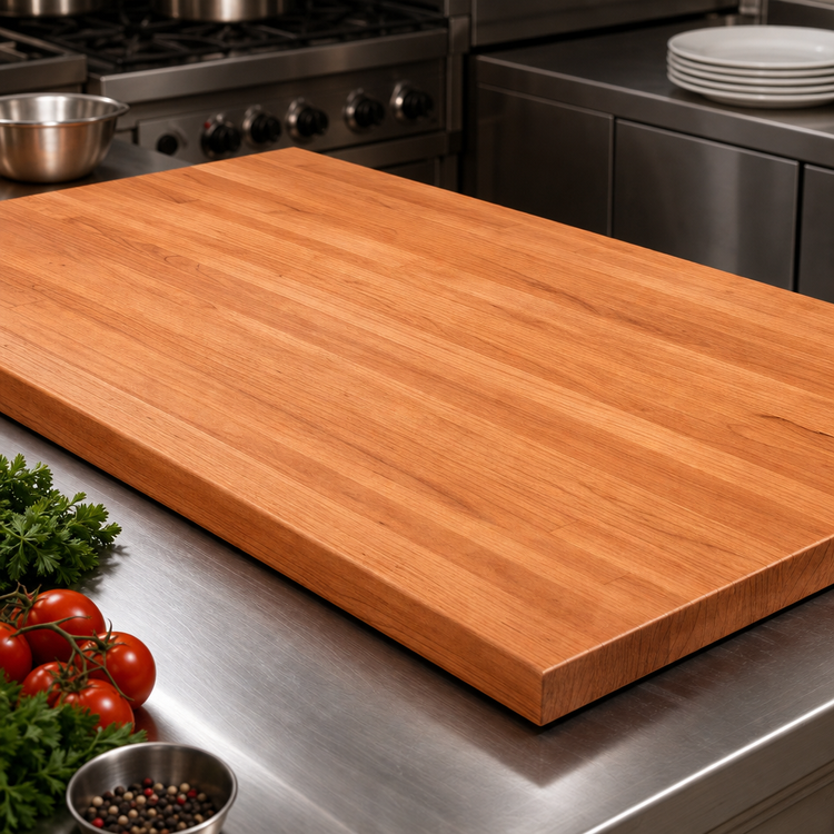 Product image #4 for John Boos Boos Block American Cherry Blended Edge Grain Kitchen Countertop