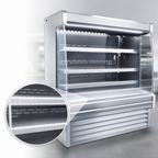Thumbnail image #4 for Howard-McCray 35E Series SC-OD35E-6L-LED Dairy Open-Air Merchandiser, 75"W, Self-Contained, 2 Rows of LED-Lit Shelves
