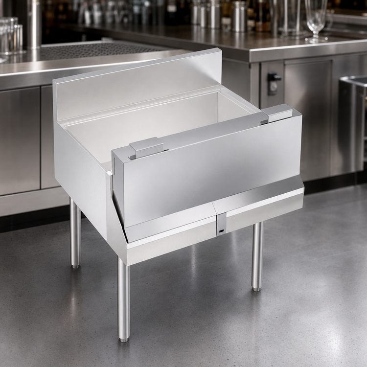 Product image #4 for Krowne Royal Series Single 28-Inch Stainless Steel Speed Rail Locking Cover