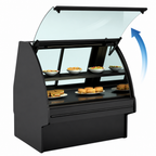 Thumbnail image #4 for Structural Concepts Fusion® GMDS6R REMOTE Remote Refrigerated Deli Service Case with Curved Lift-Up Front Glass and Rear Sliding Doors