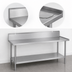 Thumbnail image #4 for Duke 84-Inch x 30-Inch Stainless Steel Work Table with 10-Inch Riser and Stainless Undershelf