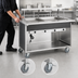 Thumbnail image #4 for Atlas Metal BLH-2-OT Mobile Hot Food Serving Counter with Open Base, 2-Pan Capacity