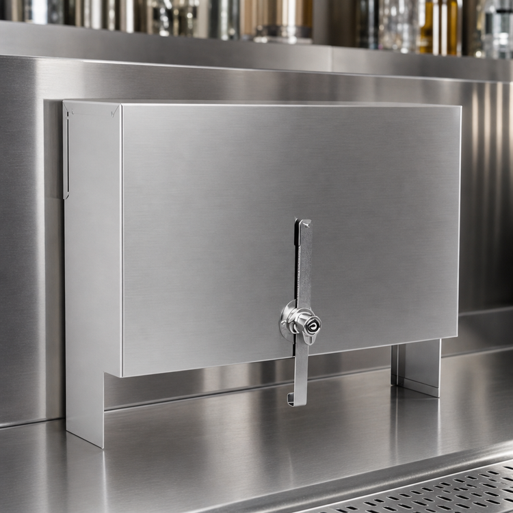 Product image #4 for CHOICE Single 14-Inch Stainless Steel Speed Rail Locking Cover