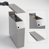 Thumbnail image #4 for Glastender Extra Deep Stainless Steel Soda Manifold Housing, 6-Inch Wide, No Legs