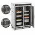 Thumbnail image #4 for FWE Mobile Slim-Line Heated Holding Cabinet with 20 Universal Tray Slides