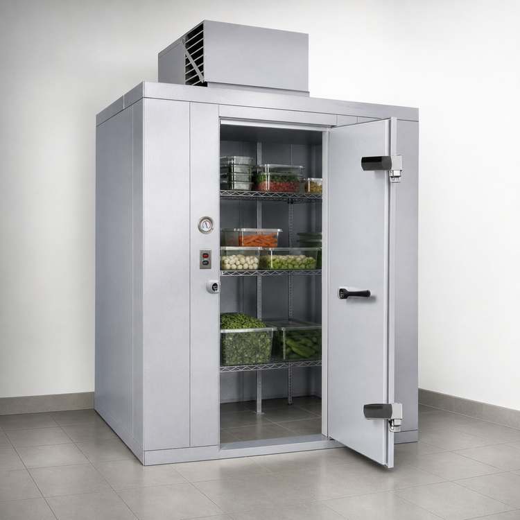 Product image #4 for Kolpak Polar-Pak 8' x 8' Indoor Floorless Walk-In Cooler with Top-Mounted Self-Contained Refrigeration