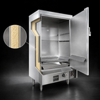 Thumbnail image #4 for Town Equipment MasterRange SM-30-L-SS-P 30-Inch Propane Gas Smokehouse, Fully Insulated, Left-Hinged Door