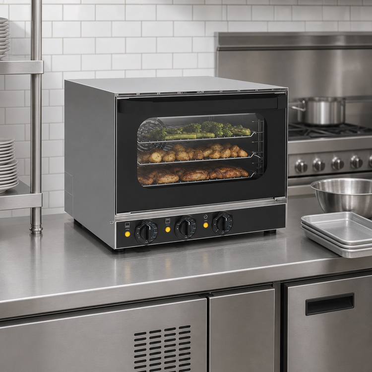 Product image #5 for Vollrath Countertop Half-Size Standard Convection Oven, 3-Pan Capacity, 120V