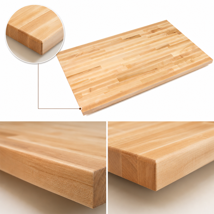 Product image #4 for Boos Block Blended Edge Grain Maple Kitchen Countertop, 120 x 32 x 1-1/2 Inches, Varnique Finish