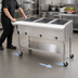 Thumbnail image #4 for Eagle Group Portable Electric Hot Food Table with 3 Dry Wells, 51-Inch Wide, Open Shelf Base, 120V