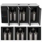 Thumbnail image #4 for Micro Matic USA Pro-Line MBB78BC-E Three-Section Dual-Temperature Beer Dispenser, 80 Inch, 12 1/6 Slim Barrel Keg Capacity, 8 Faucets