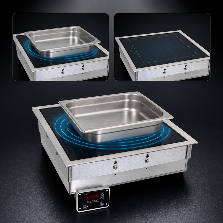 Product image #4 for CookTek Incogneeto 1-Burner Undercounter Induction Buffet Warmer, 650W